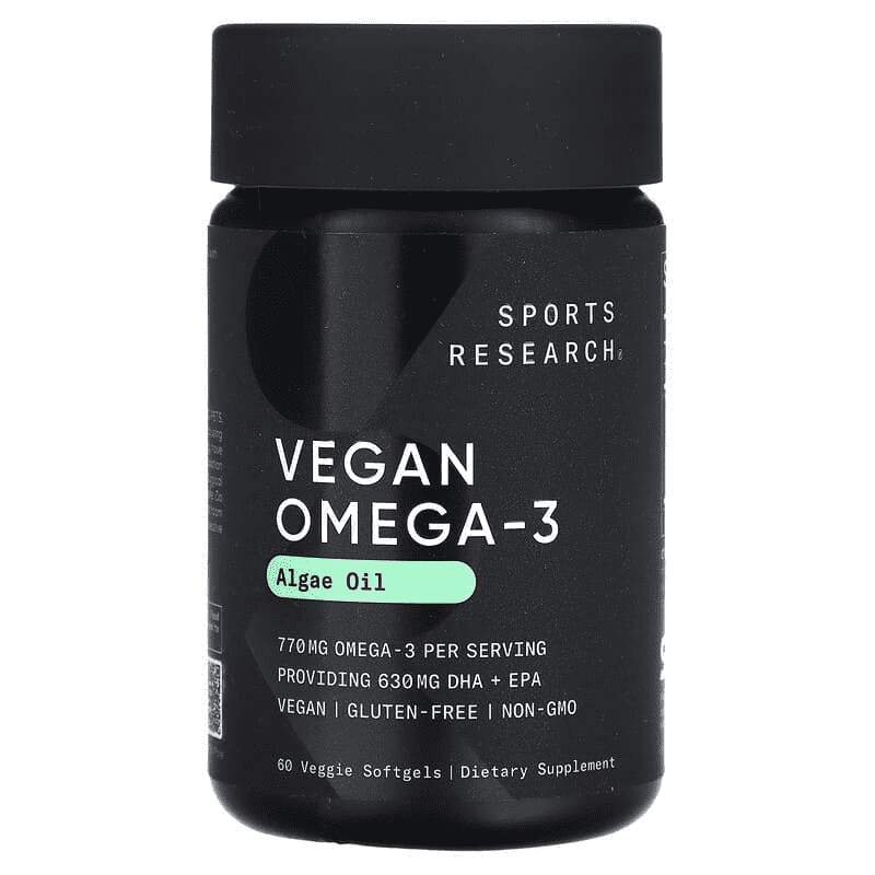 Sports Research Vegan Omega-3 DHA & EPA Softgels